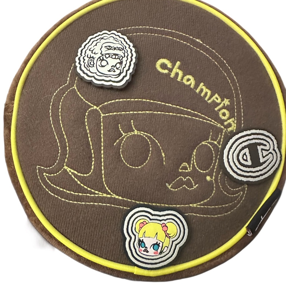 Pop Mart’s Molly x Champion Backpack Kids with Yellow Molly Accents